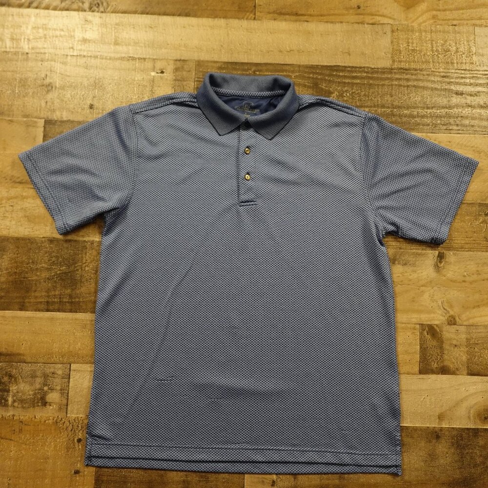 Golden Bear performance polo shirt‎ men's large blue